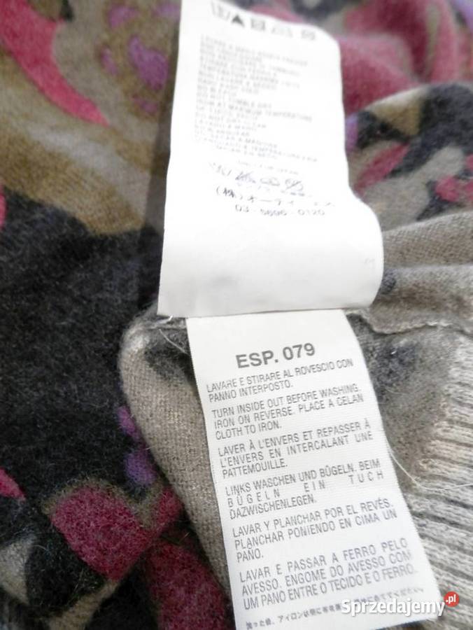 Sweter Kardigan Kaszmirowy 100 Kaszmir Włoski Łomża sprzedam