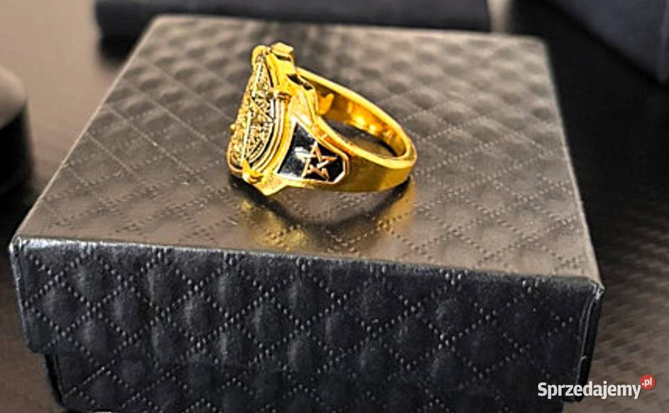 Nowy Złoty SygnetPierścień Metal Szlachetny