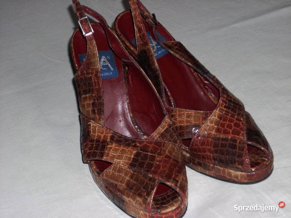 DA Włoskie Eleganckie buty vintage 38 39 Nowy Sącz