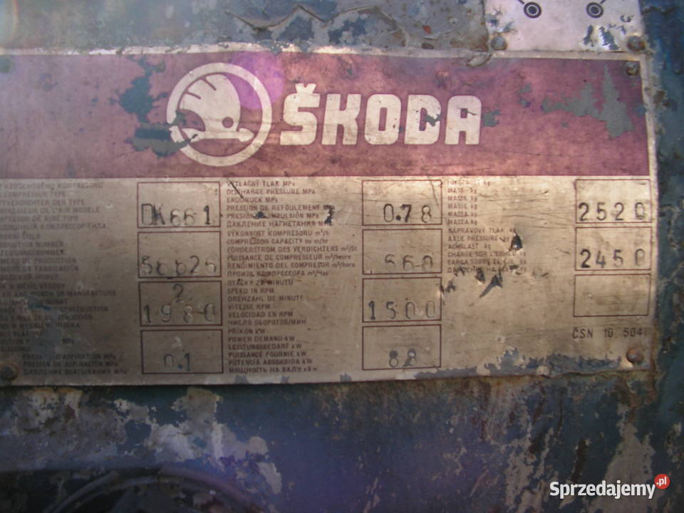 Kompresor sprężarka Skoda DK 661 Tatra