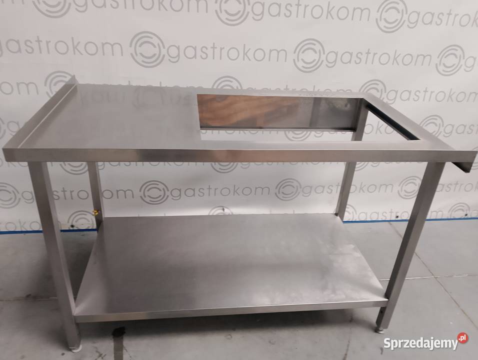 Stół z półką 136x77x85 z otworem na płytę Wrocław