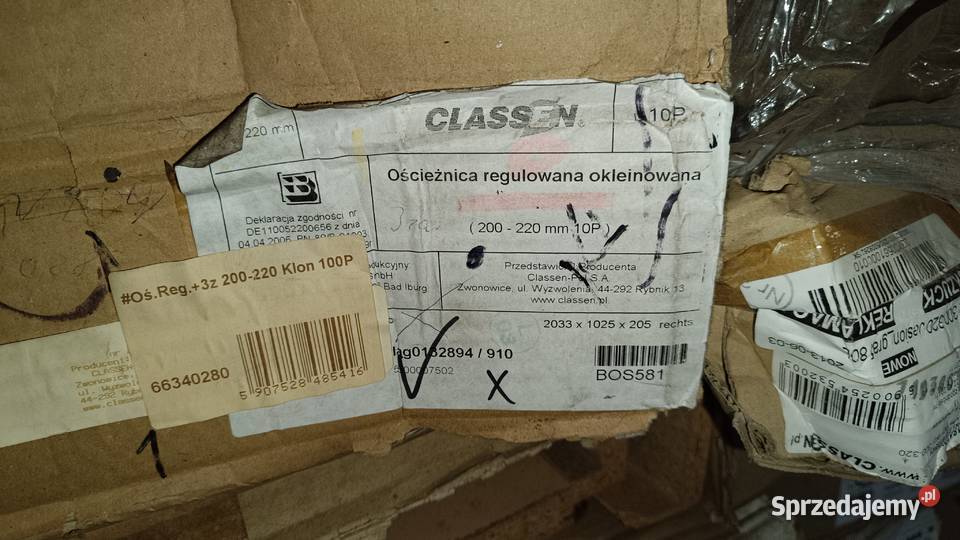 Sprzedam oscieznice roznych rozmiarow Super