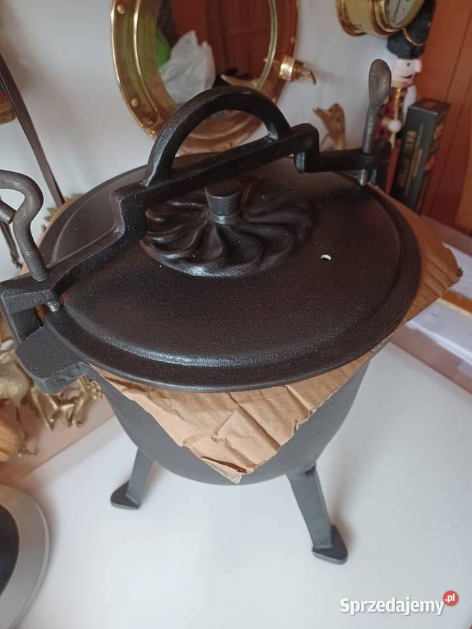 Kociołek żeliwny wewnątrz emaliowany 8 l Pozostałe Poznań