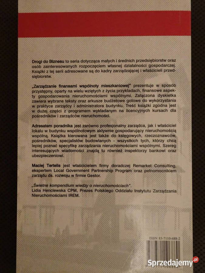 Zarządzanie finansami wspólnoty mieszkaniowej Pozostałe