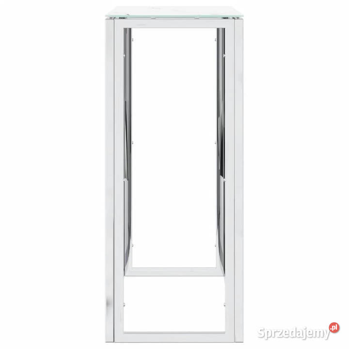 Stolik konsolowy srebrny 70x30x70 stal mazowieckie