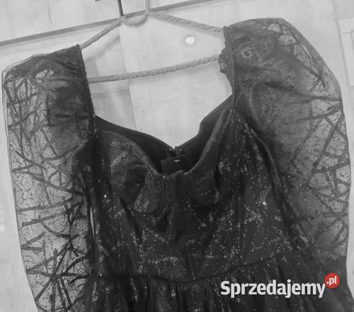 Luksusowa czarna długa suknia wieczorowa Białystok