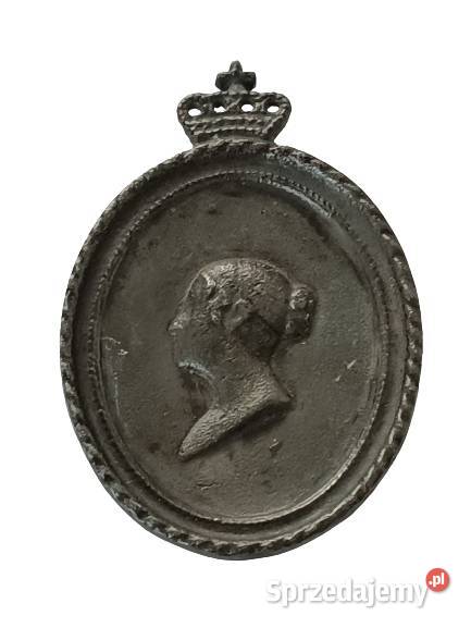 Królowa Danii cynowy syg medal pamiątkowy podkarpackie