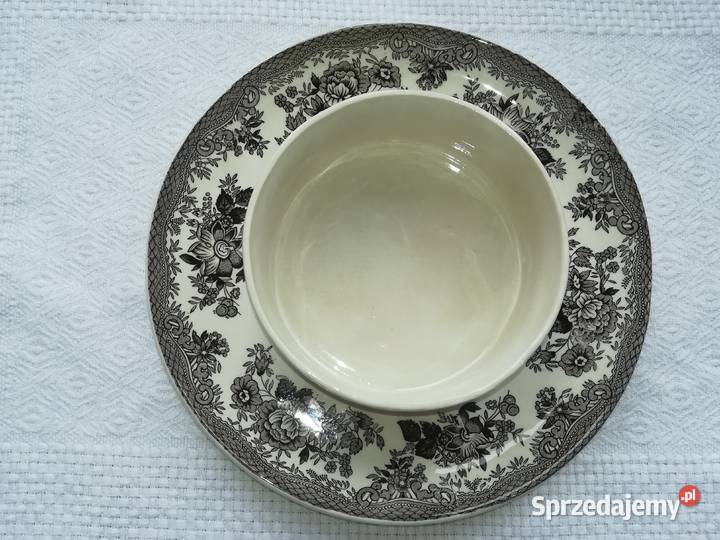 kwiatowy wzór maselniczka angielska porcelana inny kolor pomorskie Gdańsk sprzedam