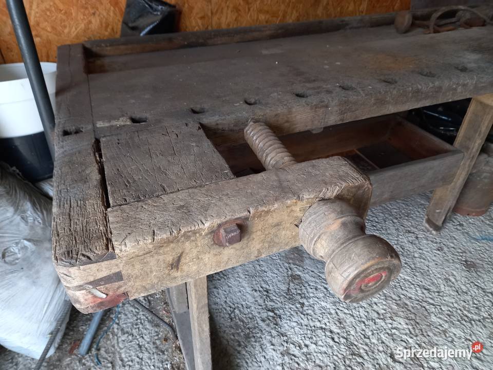 Stół stolarski PRL dobrze zachowany świętokrzyskie Smyków