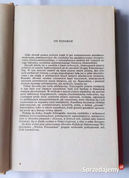MAŁY SŁOWNIK pisarzy polskich część 1 Hajnówka