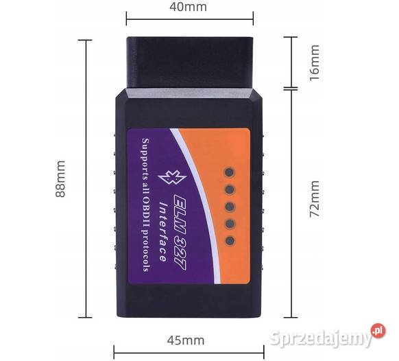 Interfejs Skaner diagnostyczny ELM 327 OBD II sprzedam