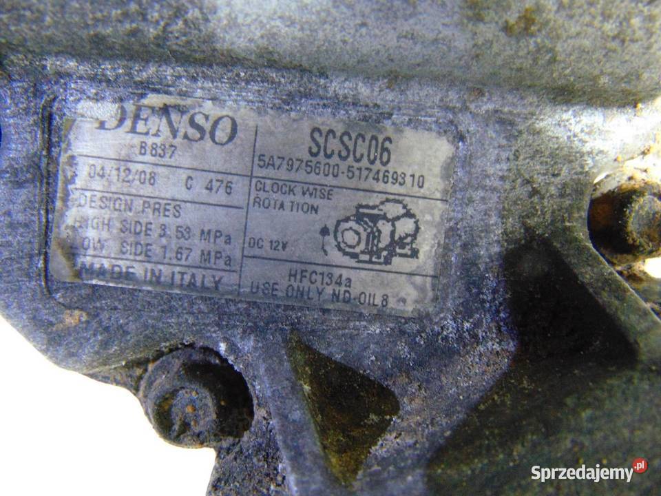 SPRĘŻARKA KLIMATYZACJI FIAT PANDA II 13 MJTD osobowe Kompresory klimatyzacji