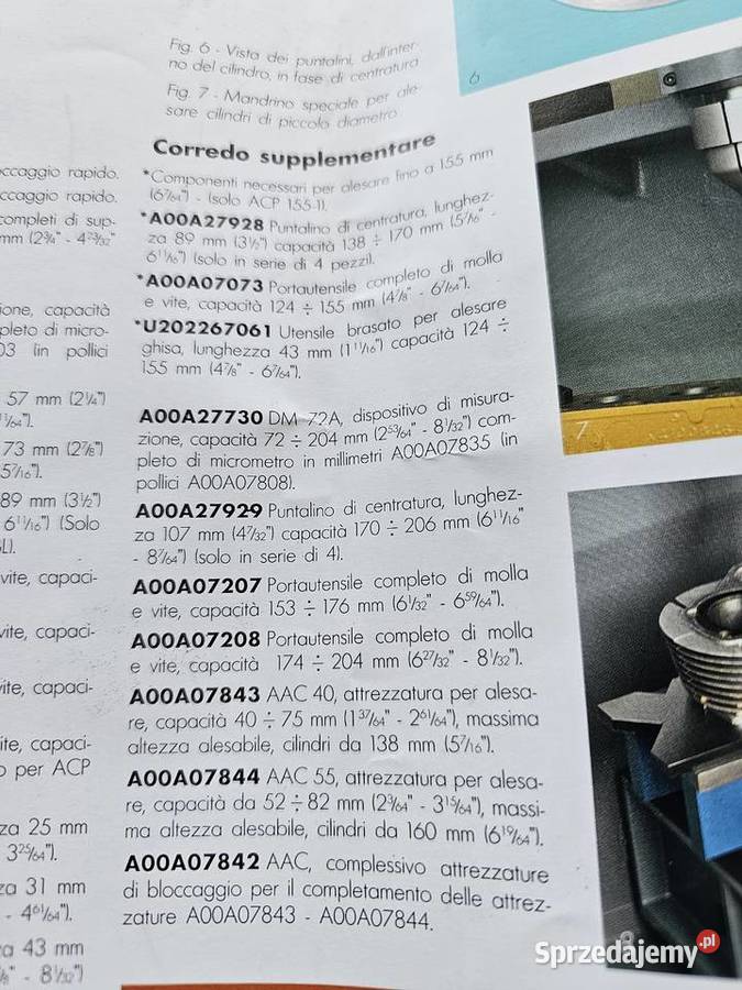 Wytaczadło do wytaczarki BERCO ACP 155 Warszawa