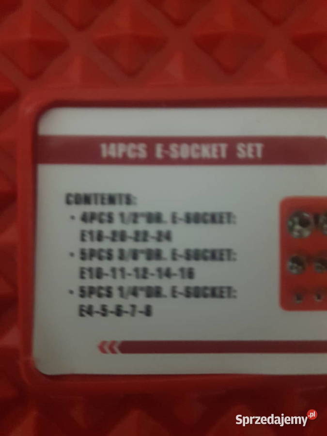ZESTAW NASADEK TORX 14PCS E4E24 SZEROKI hazard wielkopolskie Głogowa