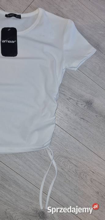 Koszulka damska top biel sznurek Nowa 38M Rozmiar 38(M) łódzkie