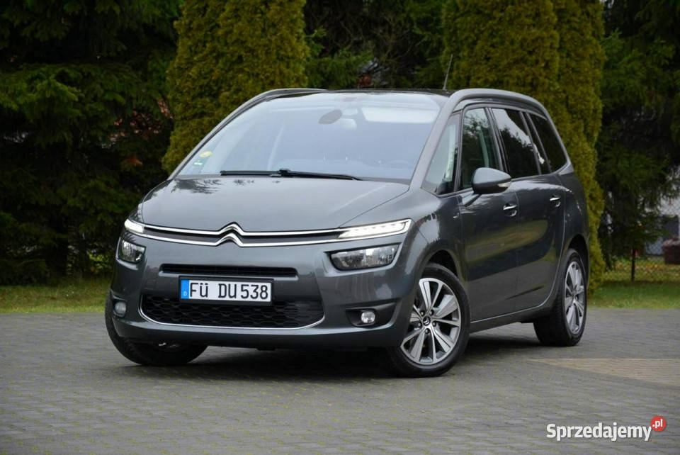 Citroen C4 Grand Picasso Exclusive Navi półskóry aluminiowe felgi Ostrów Mazowiecka