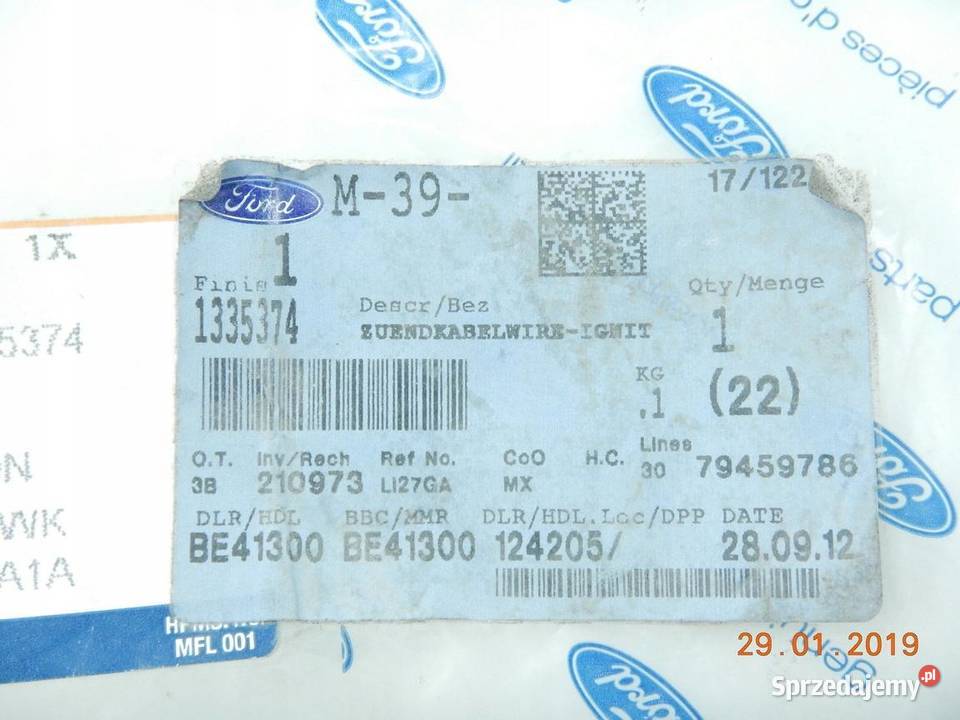 PRZEWÓD ZAPŁONOWY FORD FOCUS MONDEO FIESTA ORI