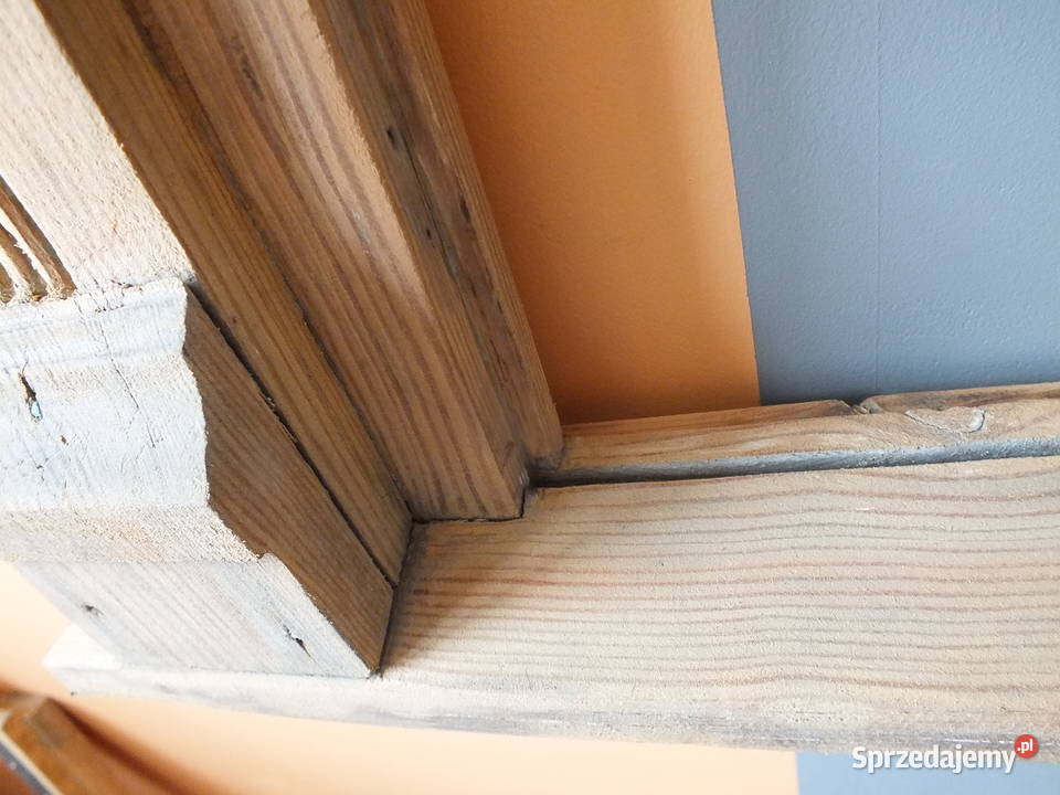 Stare okna drewnianeokoło 1930 proste ładne Bielawa