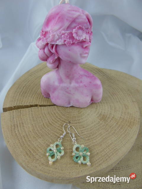 Kolczyki frywolitkowe różne wzory i kolory Wiśniowa sprzedam