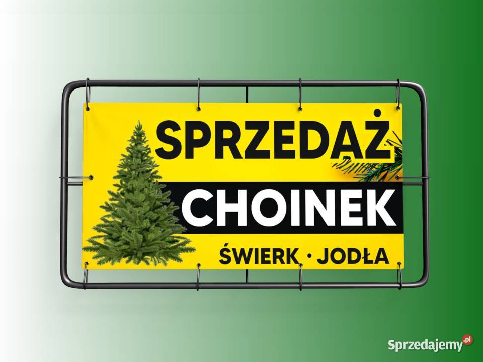 BANER SPRZEDAŻ CHOINEK SPRZEDAM CHOINKI wzory Warszawa