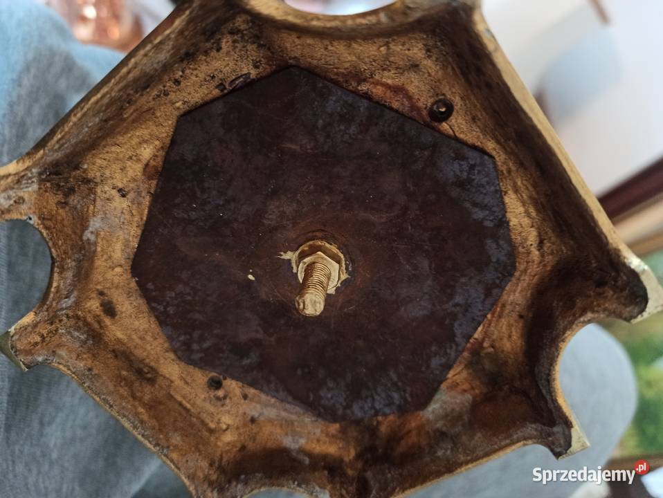 Lampa naftowa mosiądz FRancja Budzyń