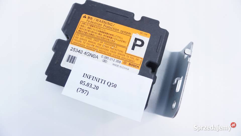 STEROWNIK MODUŁ PODUSZEK AIRBAG Q50 INFINITI Układ elektryczny wielkopolskie Nowy Tomyśl