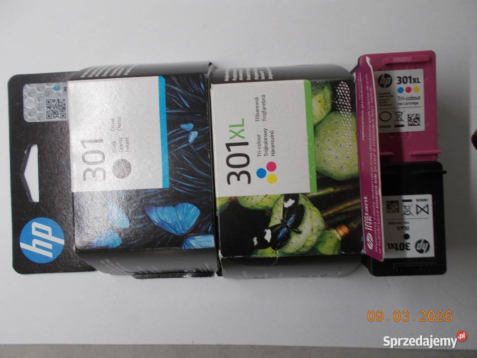 Tusze HP kolor 301czarny 301 Części i akcesoria pomorskie Gdańsk