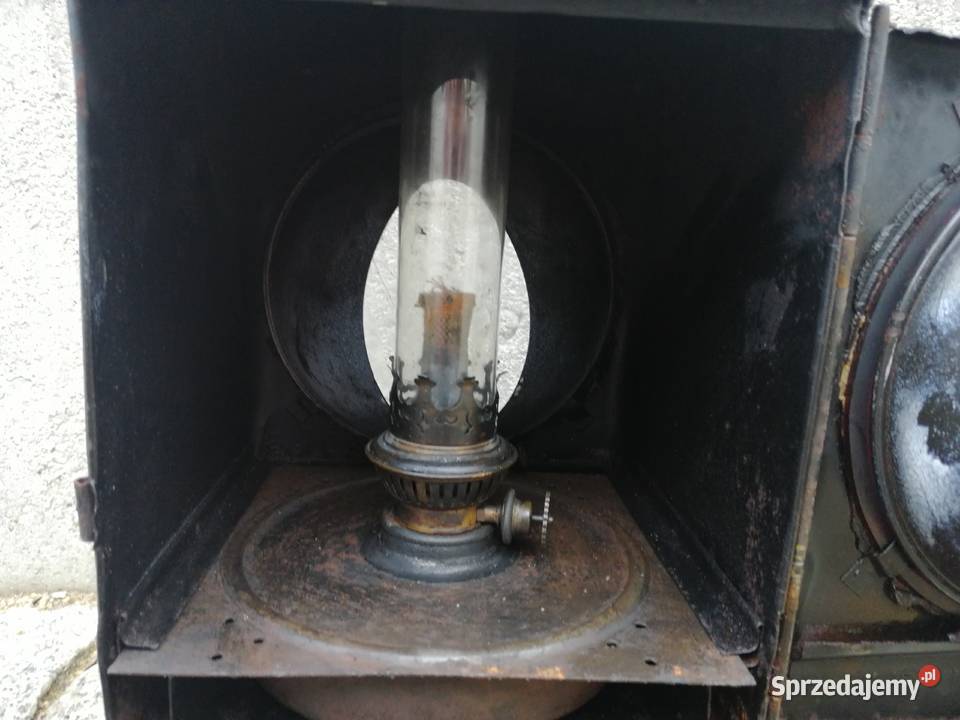 Piękna stara lampa kolejowa naftowa Borów sprzedam