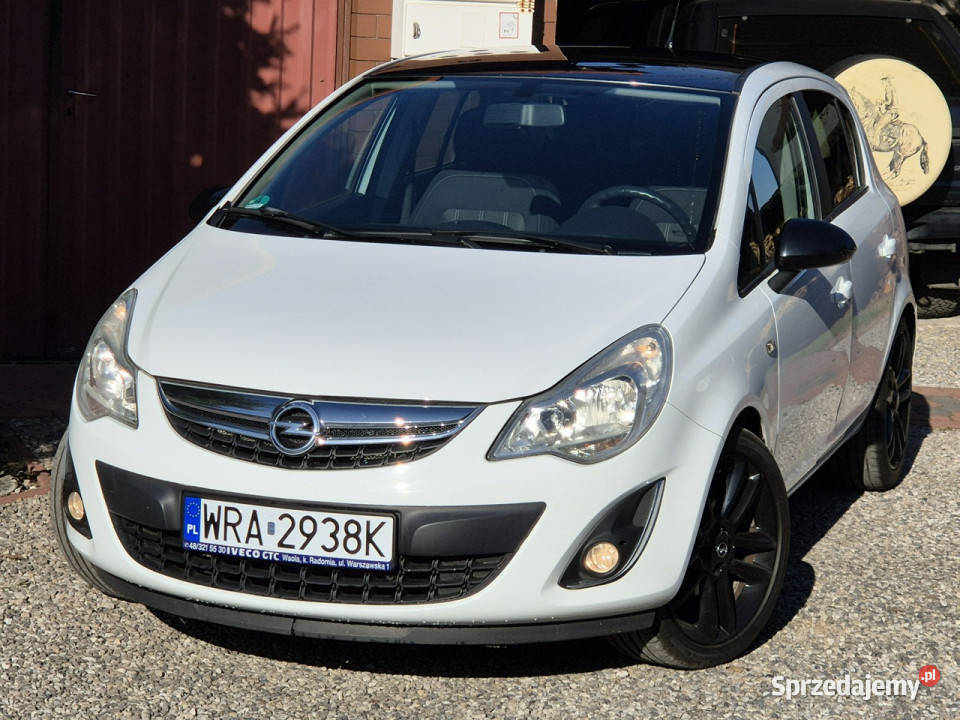 Opel Corsa 2012r, 1.4B 90KM, Wyjątkowa Wersja Czarno-Biała, Alus 17 D (200…