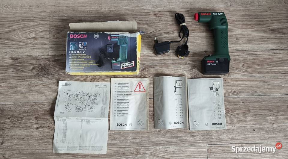 Akumulatorowy kompresor pompka Bosch PAG 96 V Chojnice