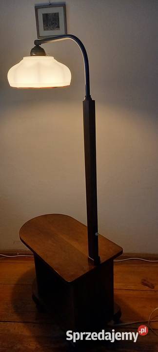 Lampa podłogowa ze stolikiem w stylu Art Deco na Skierniewice sprzedam