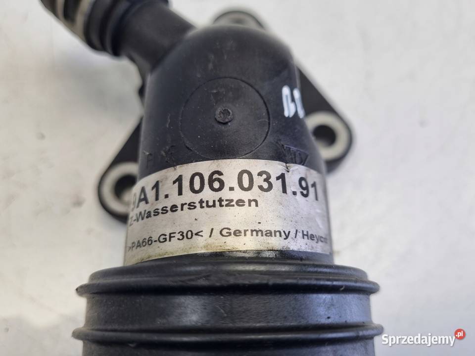 KRÓCIEC WODY kolanko RURKA 9A110603191 Porsche osobowe Węże chłodnicy Rudka