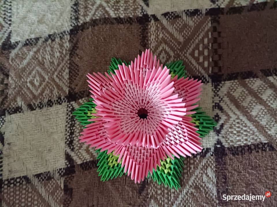 Kwiat Lotosu Origami Modułowe 3D Sztuczne kwiaty i owoce Kwidzyn