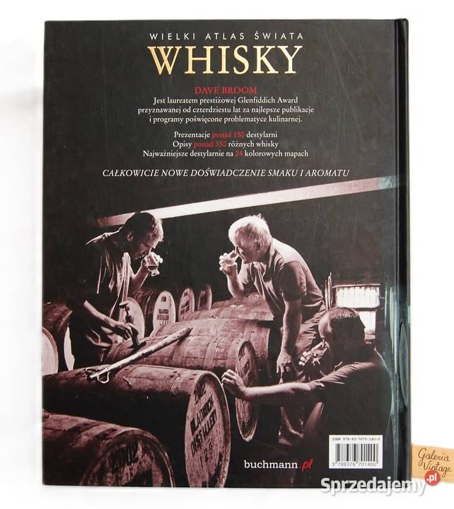 Wielki Atlas Świata Whisky Dave Broom nowy wielokolorowy