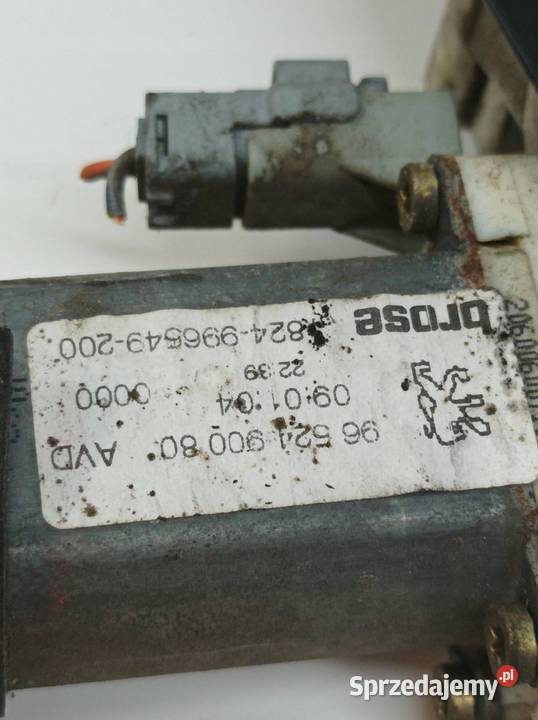 MECHANIZM SZYBY PRAWY PRZÓD 9652490080 Peugeot osobowe