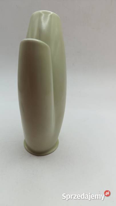 Modernistyczny wazon jasna oliwka Bavaria Zamość