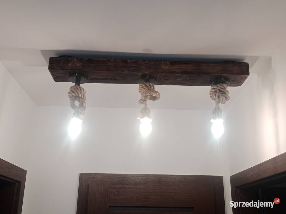 Lampa z drewna belka Dąbrowa Górnicza