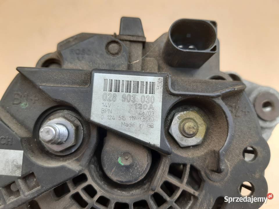 A4 Passat B5 A6 C5 19 TDI Alternator 120A Mińsk Mazowiecki