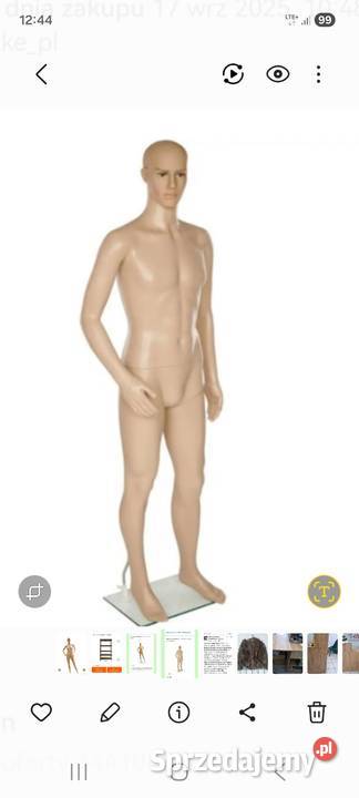 Wyposażenia butiku odzieżowegomanekiny regały Kęty