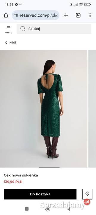 Sukienka cekinowa Krobia