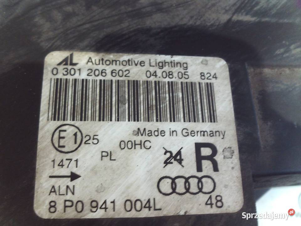 AUDI A3 SPORTBACK 8PA 07r lampa prawa przód osobowe Kielce