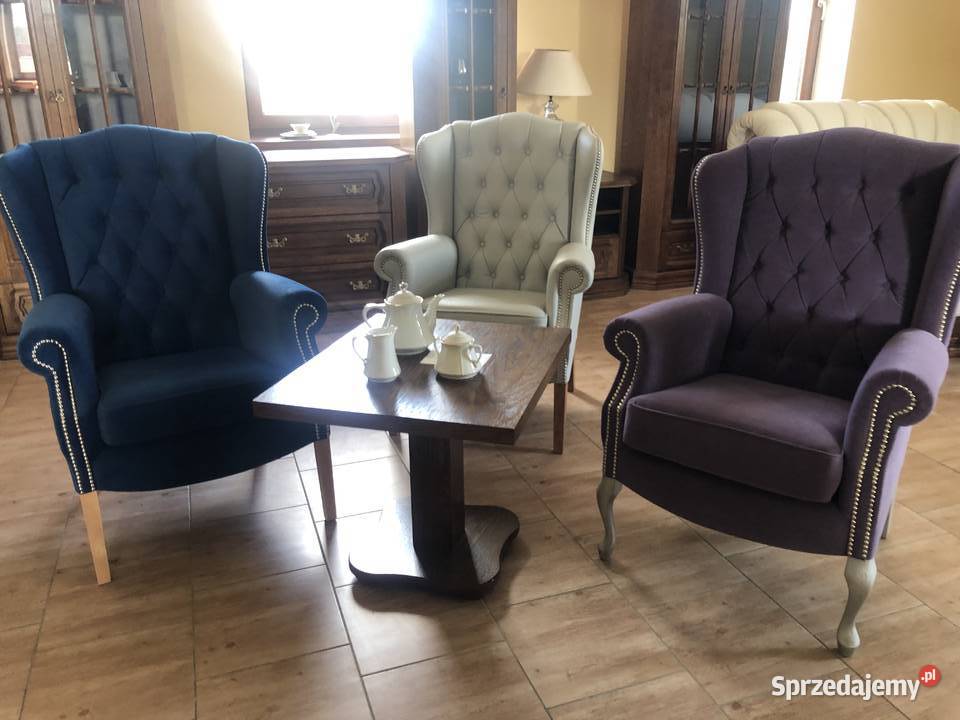 Fotel Ludwig tkanina wyprzedaż dostępny