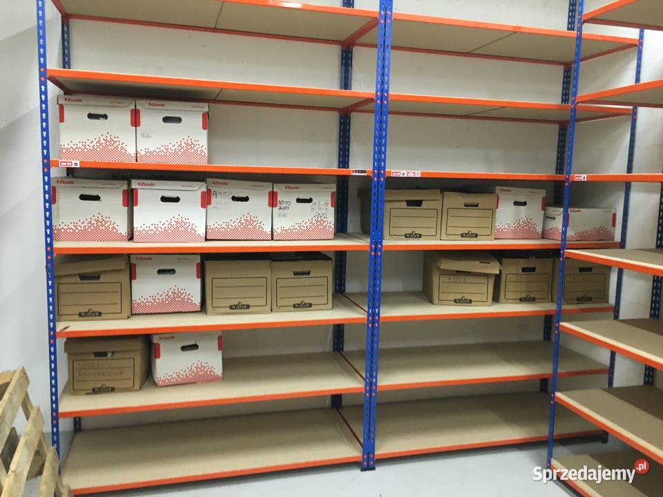 Wysokiej jakości regały magazynowe półkowe 5 lat Magazynowanie Warszawa