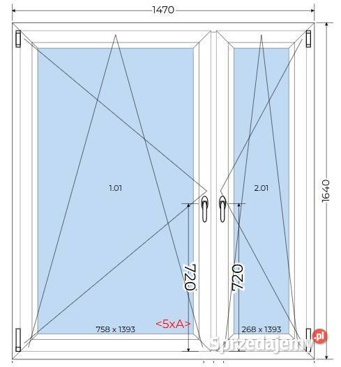Nowe Okno PCV 147x164 nowe kolor biały opolskie Opole sprzedam