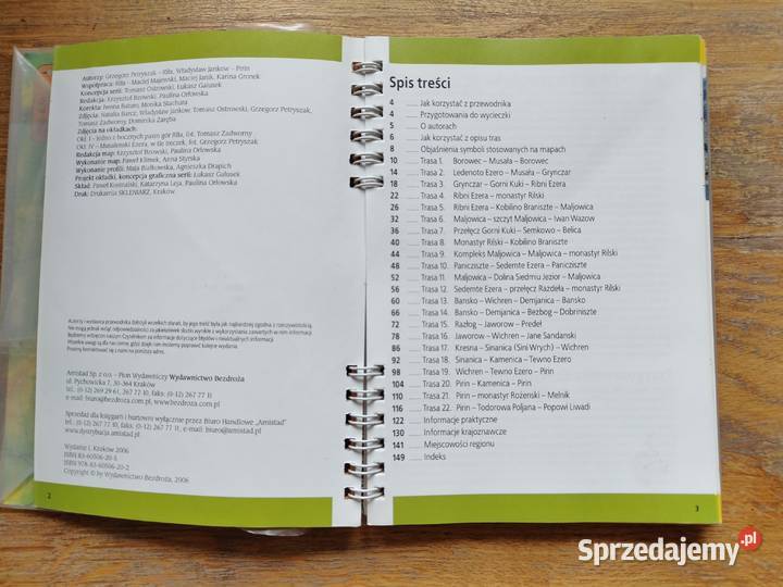 Riła i PirinW Jankow G Petryszak ISBN 8360506205 Mapy i przewodniki Kraków