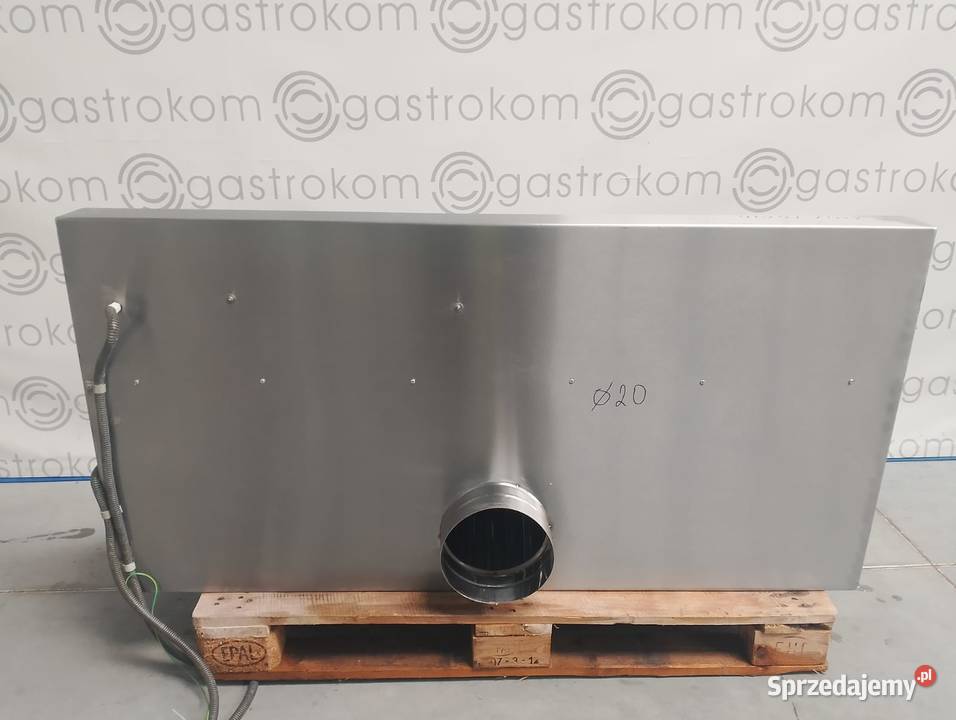 Okap przyścienny skośny z łapaczami 140x70x40 Wrocław sprzedam
