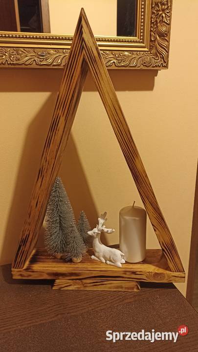 Choinka drewniana choinki ozdoba świąteczna Boże Narodzenie Garwolin