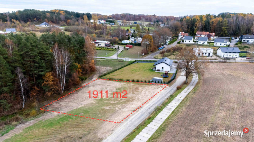 Działka 1911 metrów Zbychowo 193zł/m2 sprzedam