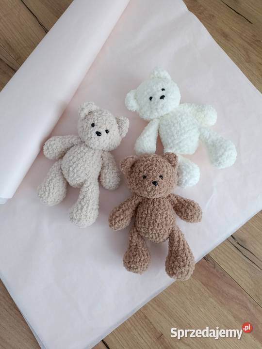 Maskotka miś handmade szydełko