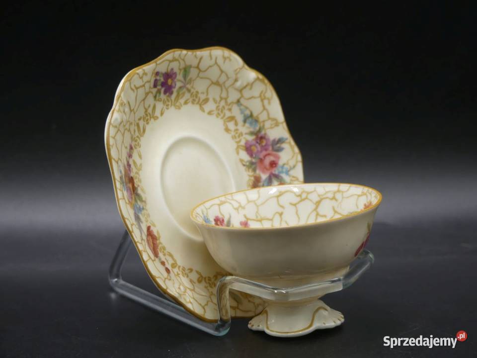 Zjawiskowy komplet do mokki espresso Tułowice Porcelana i szkło Poznań